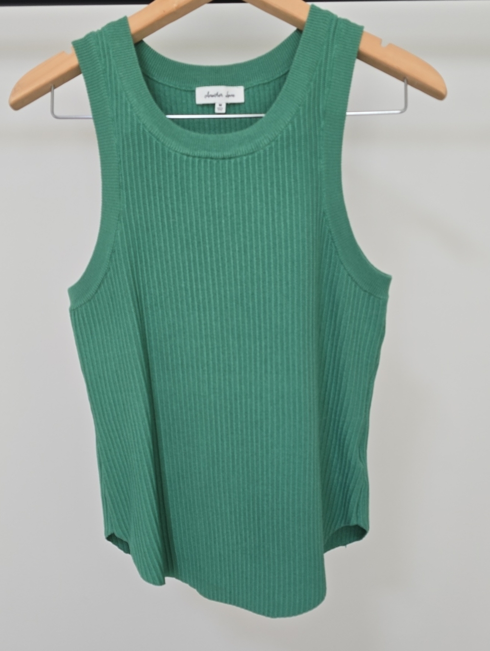 Another Love Ribbed Tank Top in Teal Green
